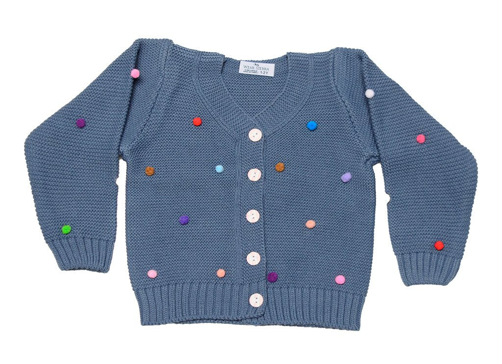 Button - Up Cardigan Sweater for Newborn and Toddler Girls - Wow Store
