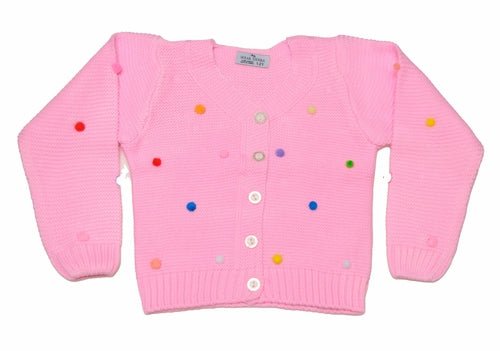 Button - Up Cardigan Sweater for Newborn and Toddler Girls - Wow Store