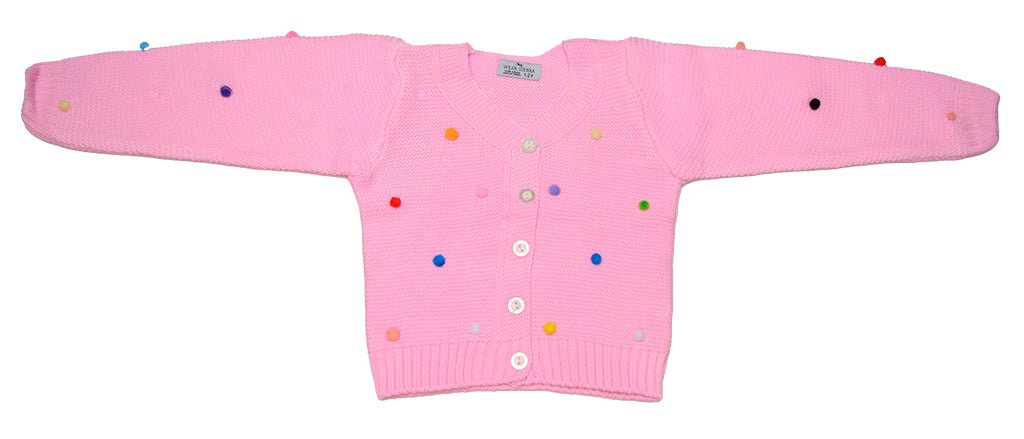 Button - Up Cardigan Sweater for Newborn and Toddler Girls - Wow Store