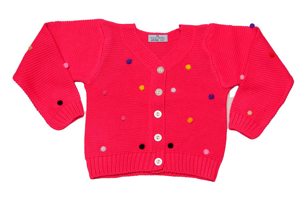 Button - Up Cardigan Sweater for Newborn and Toddler Girls - Wow Store