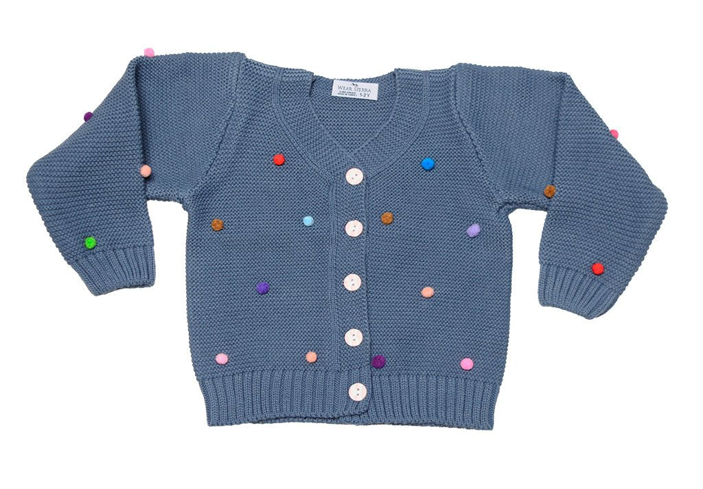 Button - Up Cardigan Sweater for Newborn and Toddler Girls - Wow Store