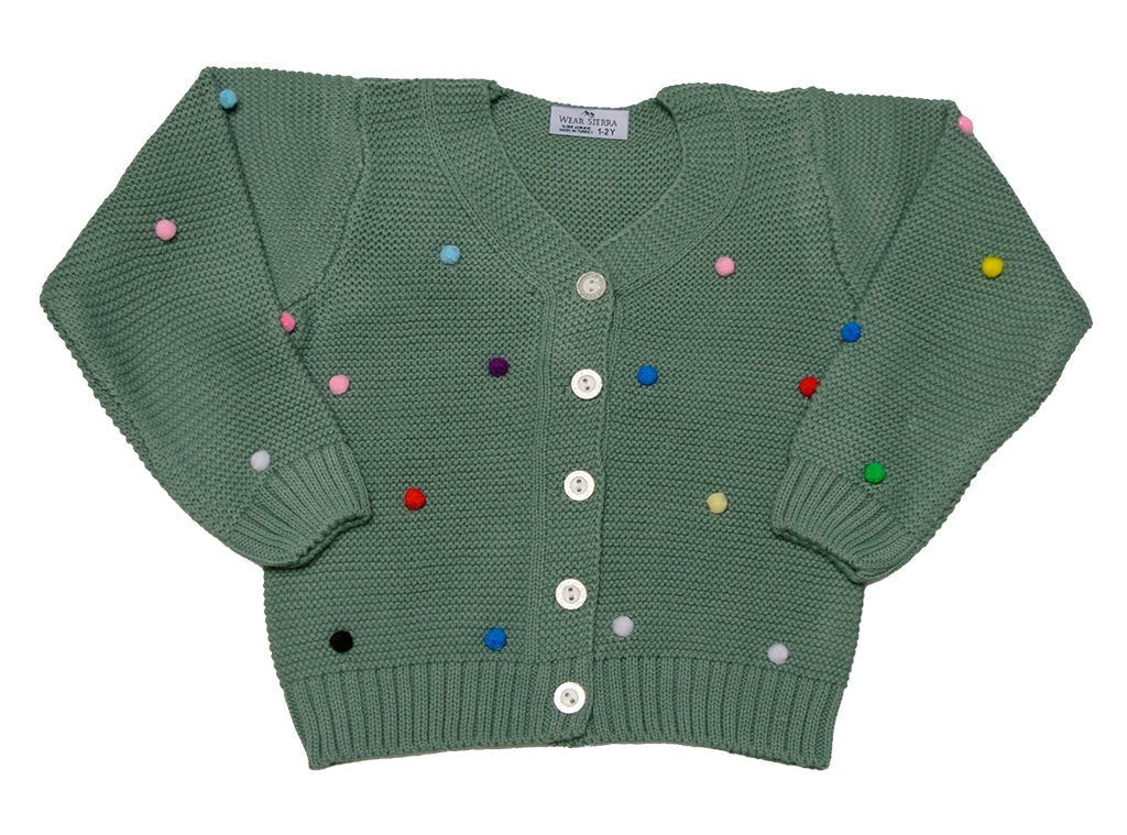 Button - Up Cardigan Sweater for Newborn and Toddler Girls - Wow Store