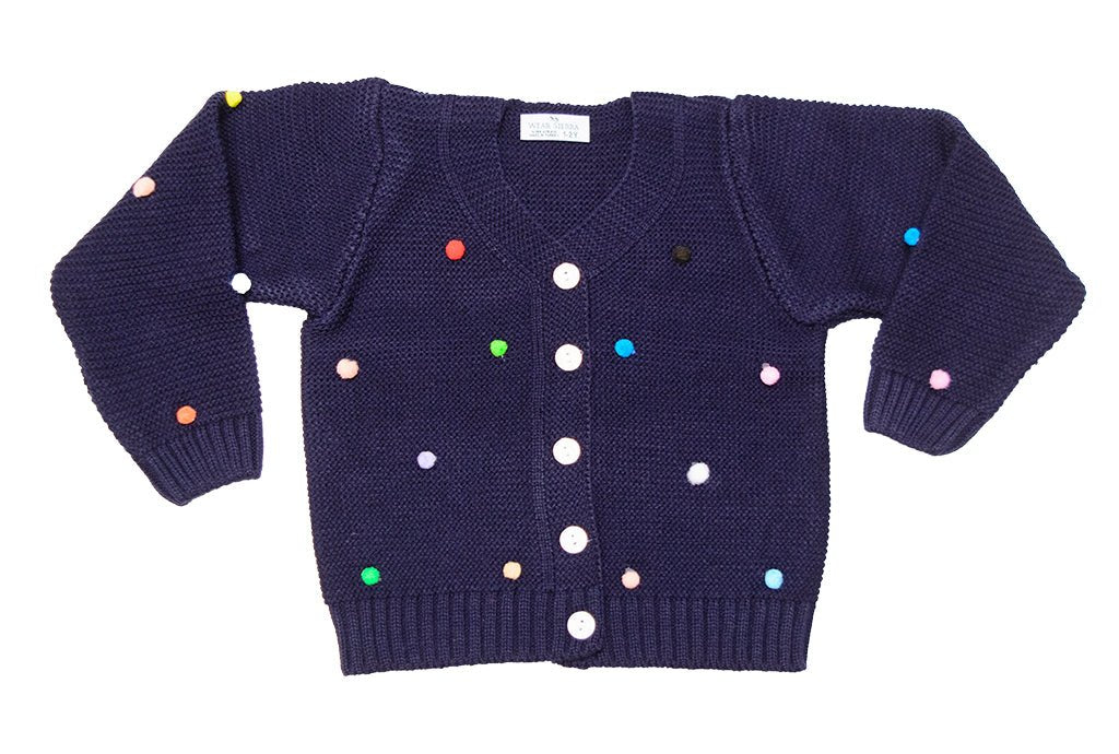 Button - Up Cardigan Sweater for Newborn and Toddler Girls - Wow Store