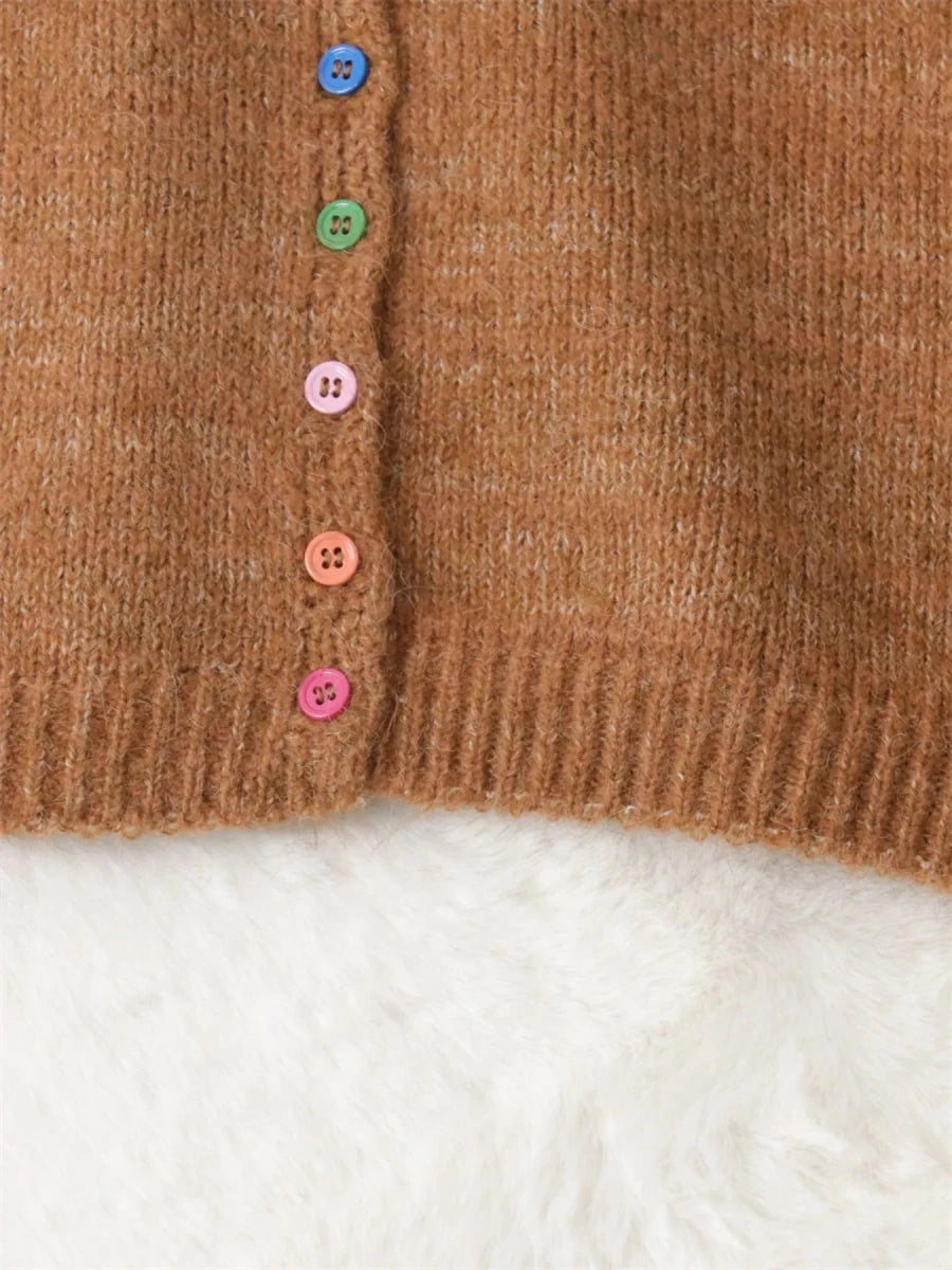 Button - Up Ribbed Hem Cardigan with Chest Pocket - Wow Store