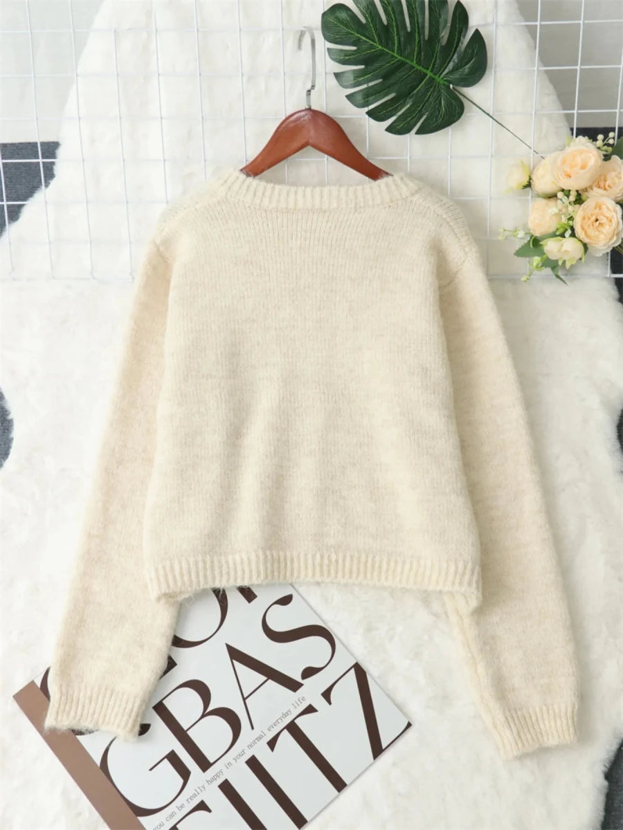 Button - Up Ribbed Hem Cardigan with Chest Pocket - Wow Store