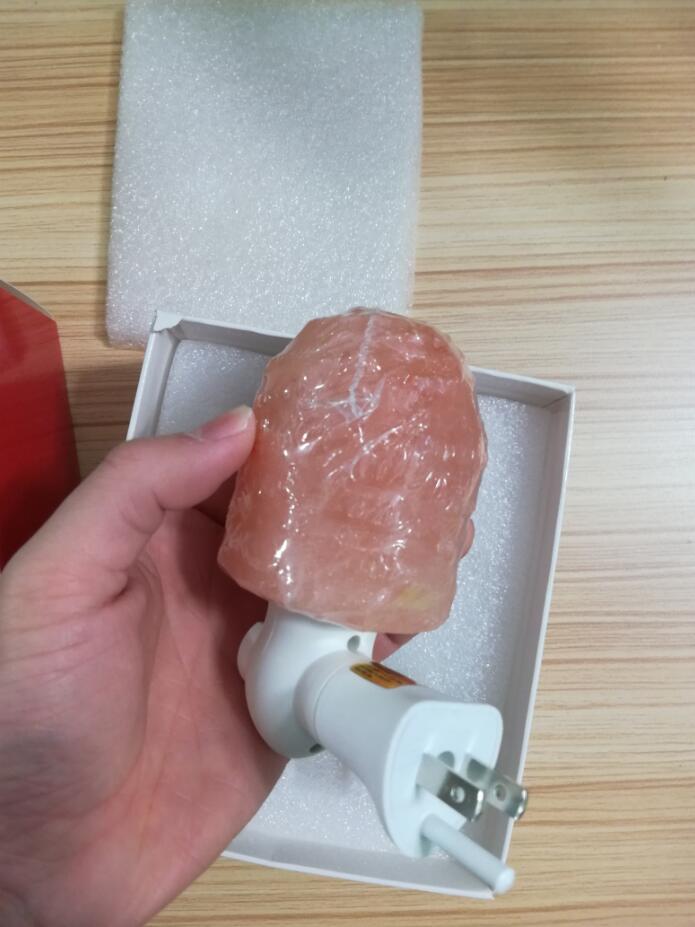 Himalayan Salt Lamp with LED Ambient Lighting