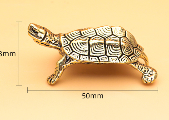 Cast Metal Turtle Ornament