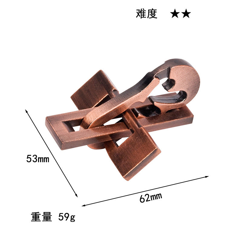 Luxury Puzzle Lock - Premium Zinc Alloy Intelligence Toy