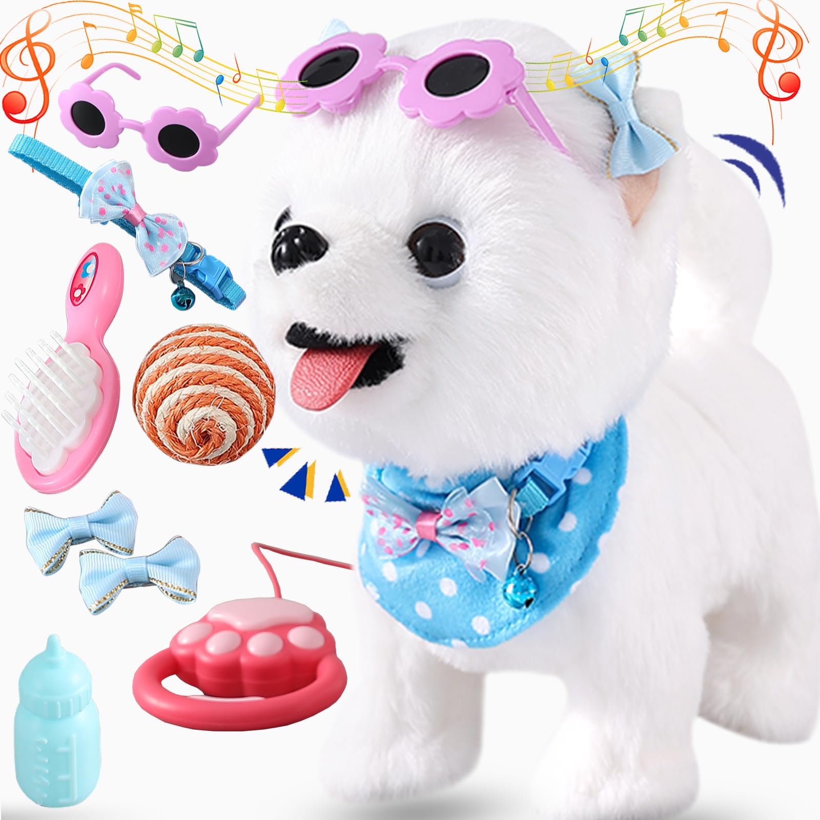 Interactive Walking Samoyed Companion with Voice Recognition