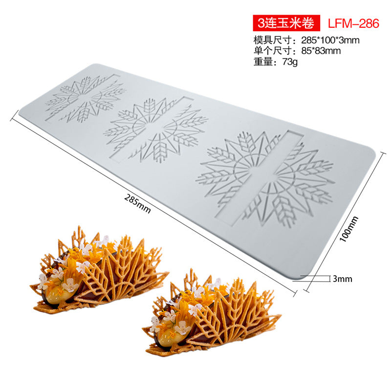Geometric Oval Lace Silicone Tableware Mat