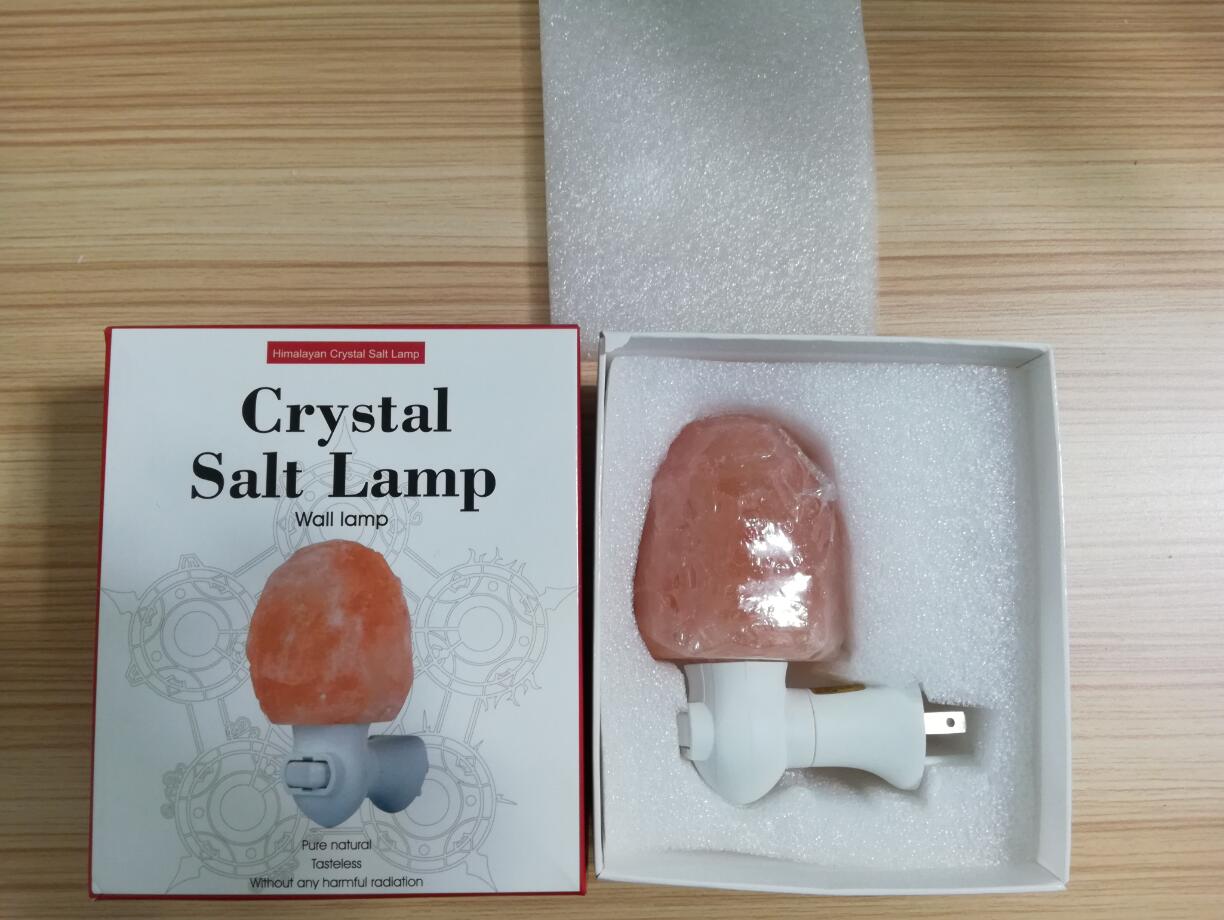 Himalayan Salt Lamp with LED Ambient Lighting