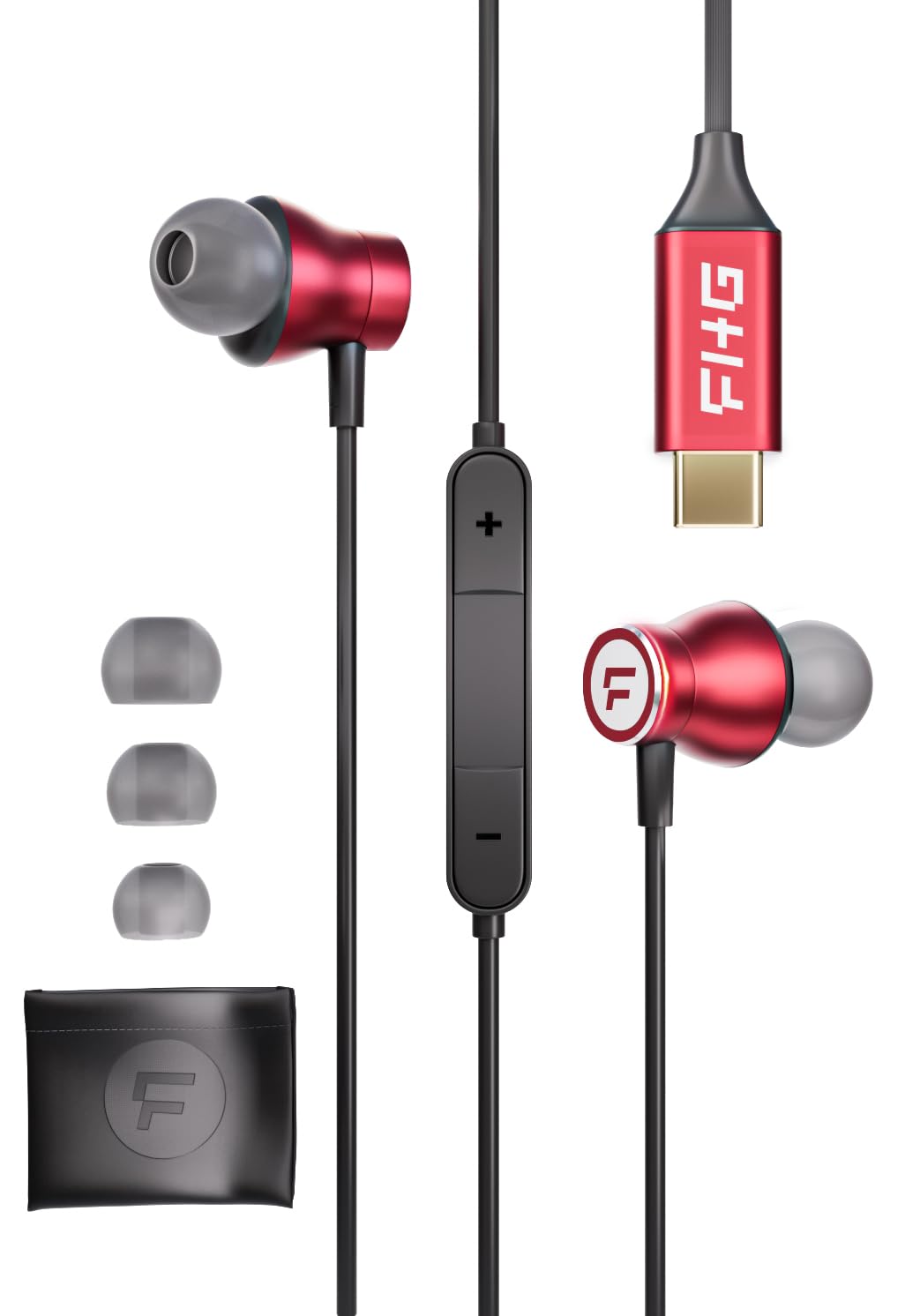 Premium USB-C Earbuds with AI Noise Canceling & Hi-Res Audio