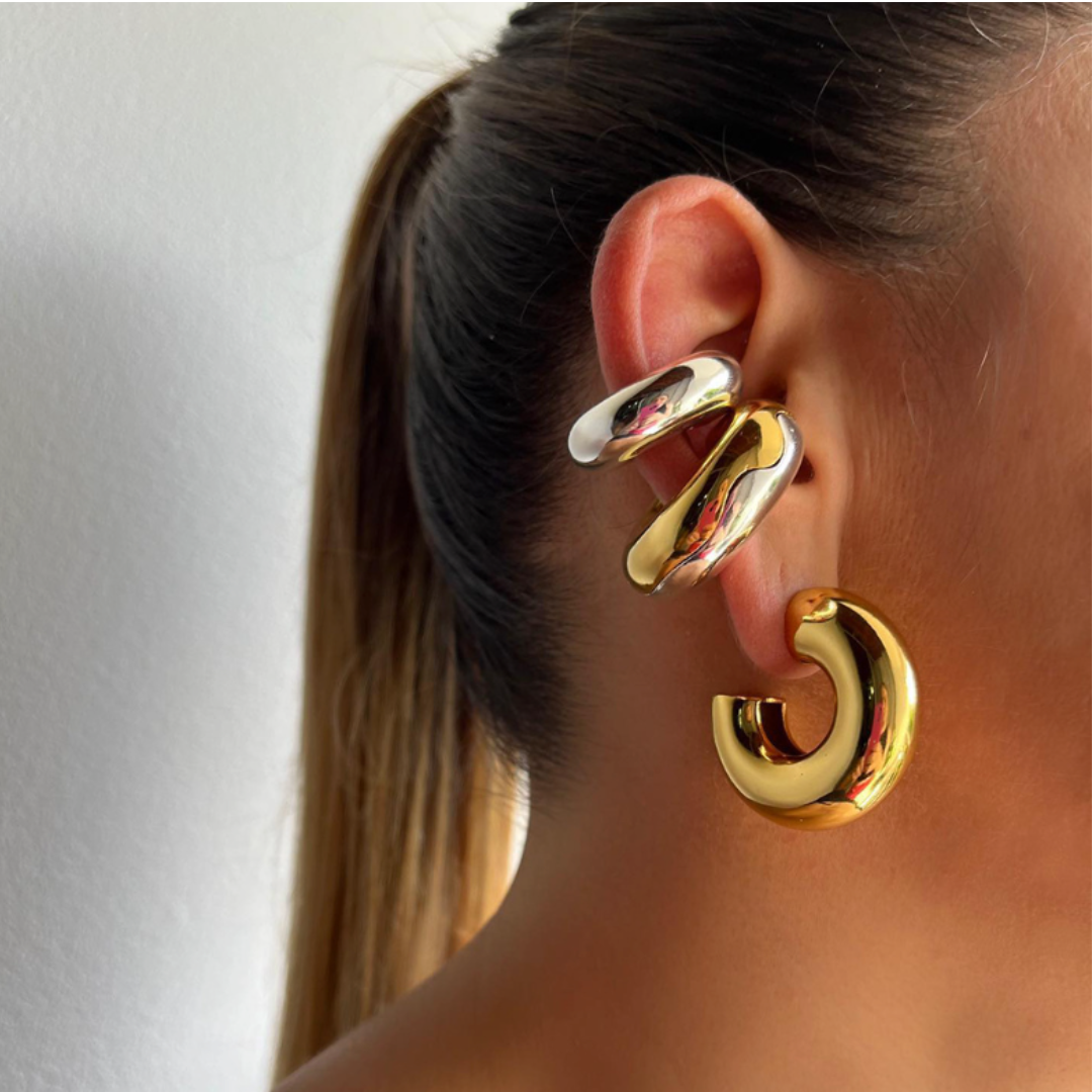 Tamara 18K Gold-Plated Ear Cuffs