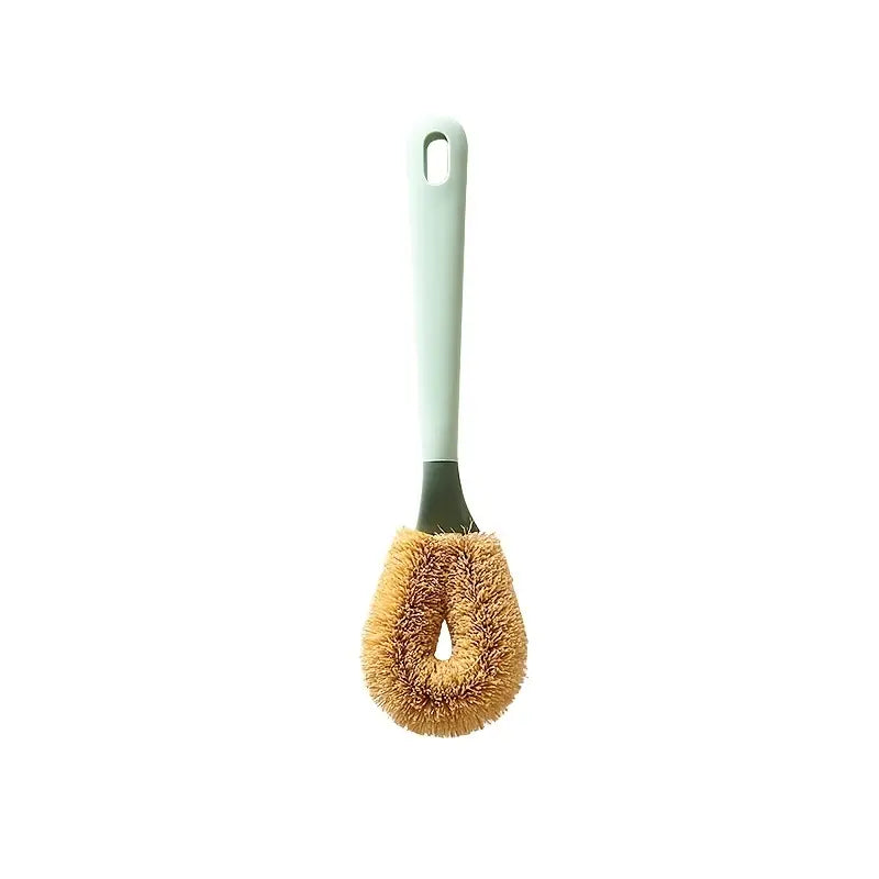 Sustainable Coconut Fiber Long-Handled Dish Brush