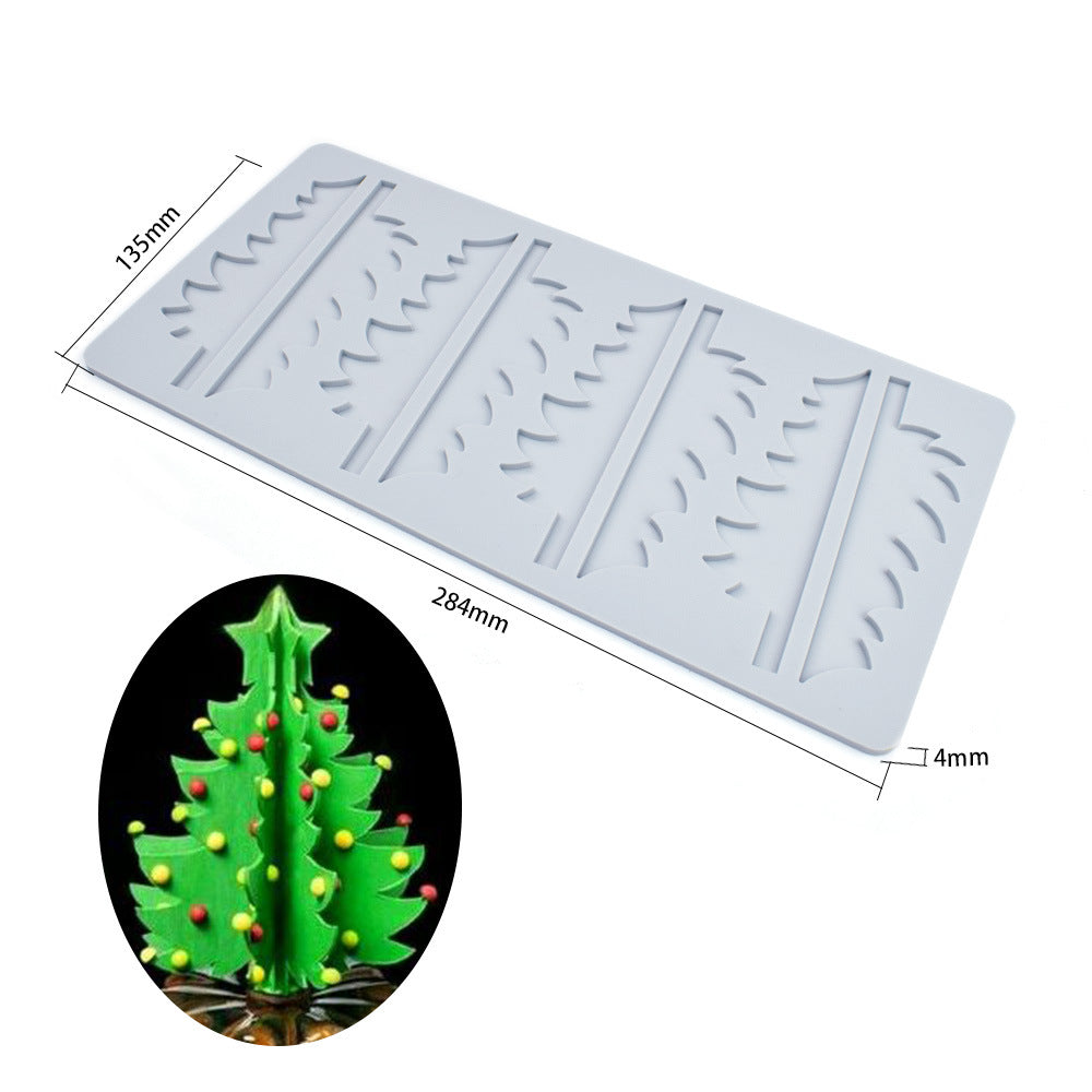 Christmas Tree Silicone Lace Baking Mat