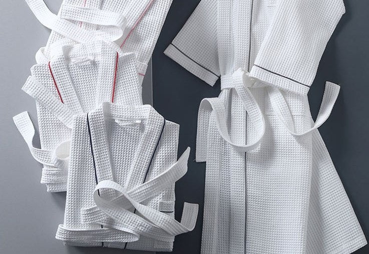 Hotel Four-Piece Cotton Waffle Bathrobe Set