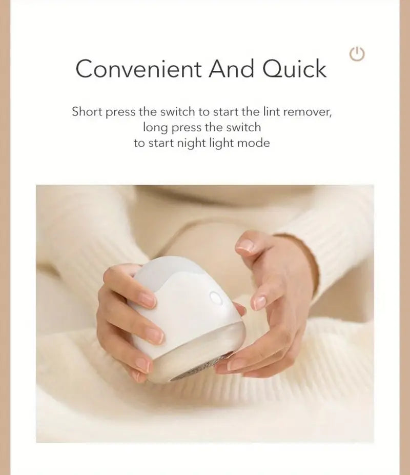Luxury Portable Rechargeable Lint Remover