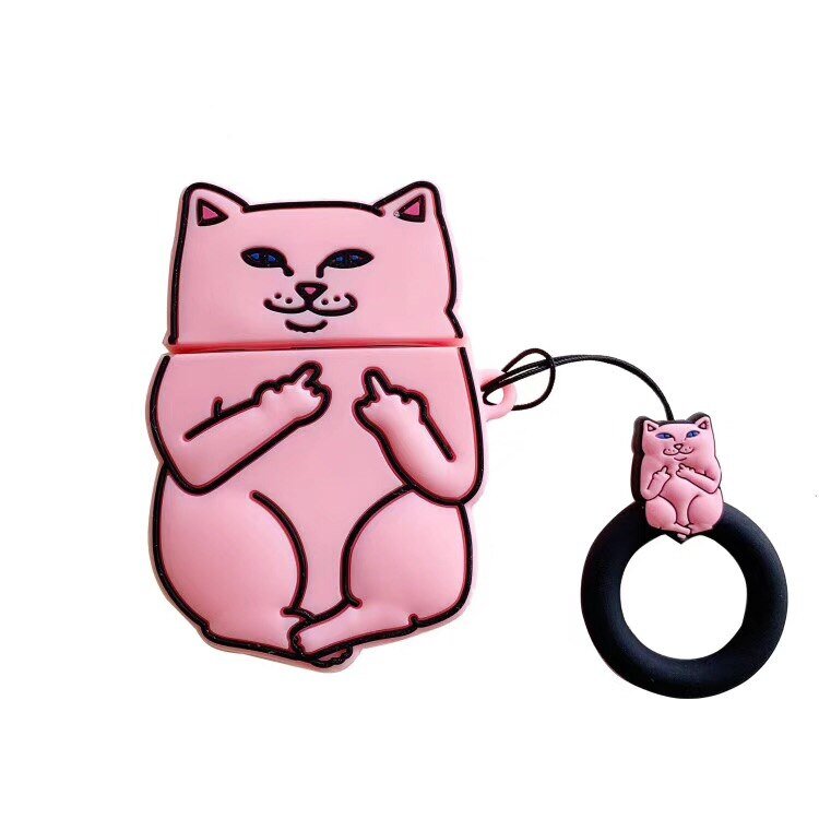 Cartoon Cat AirPods Case - Wow Store