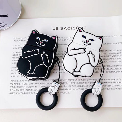 Cartoon Cat AirPods Case - Wow Store