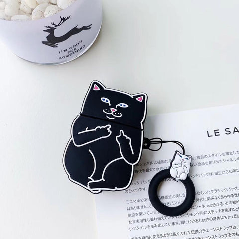 Cartoon Cat AirPods Case - Wow Store