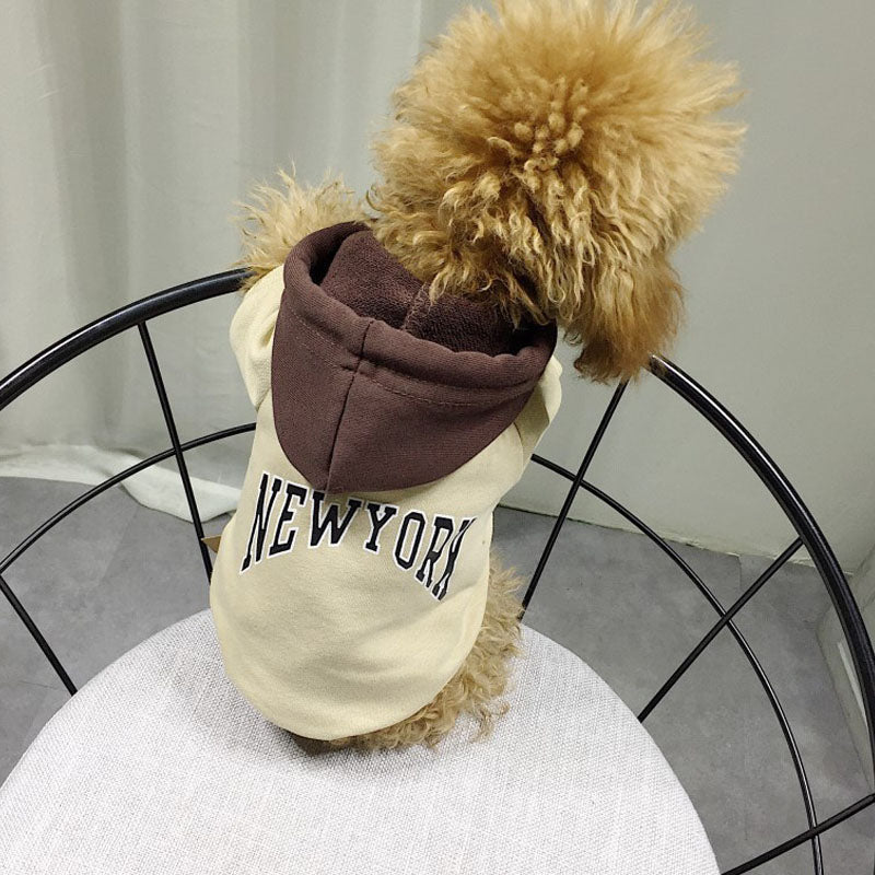 Casual Hooded Sweatshirt for Pets in Terry Cotton - WowStore.live