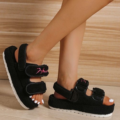 Casual Thick Bottom Women Sandals Orange/Blue/Black/Green - Wow Store