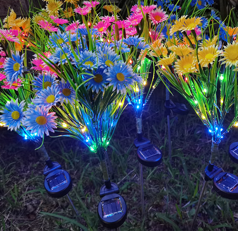 Solar Flower Stake Garden Lights