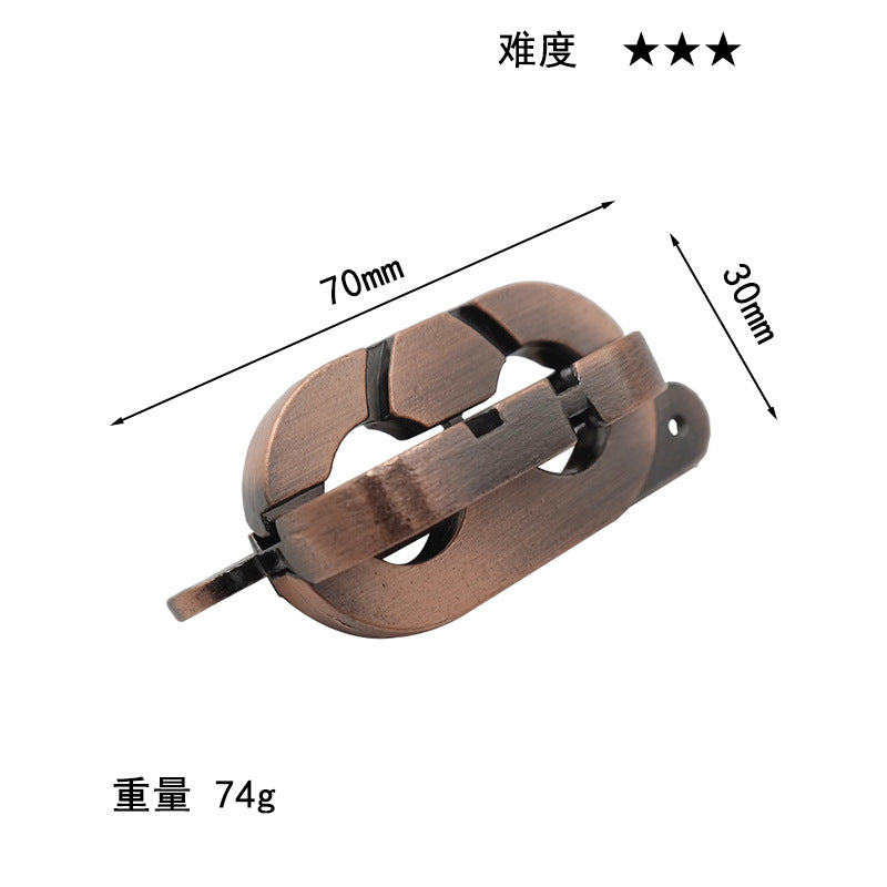 Luxury Puzzle Lock - Premium Zinc Alloy Intelligence Toy