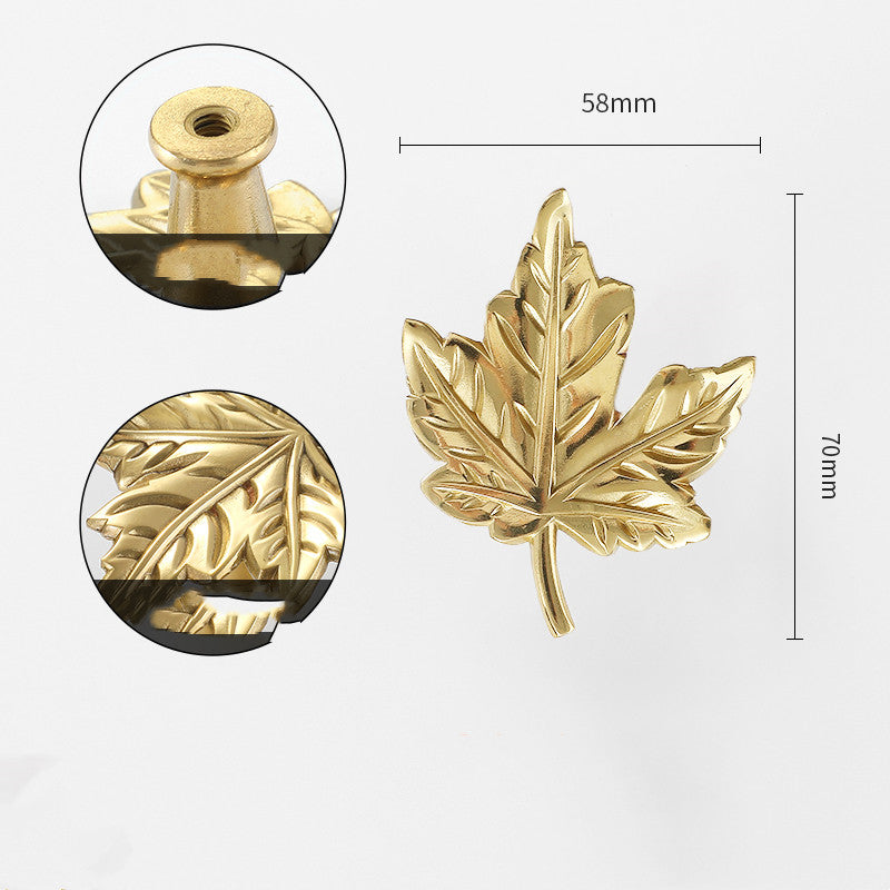 Gold-Tone Nature-Shape Cabinet Knob, 26 Designs — view 16