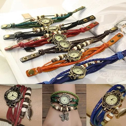 Bohemian Charm Bracelet Watch