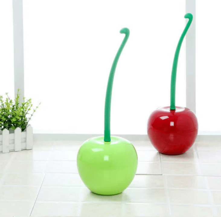 Cherry-Shaped Toilet Brush with Holder - WowStore.live