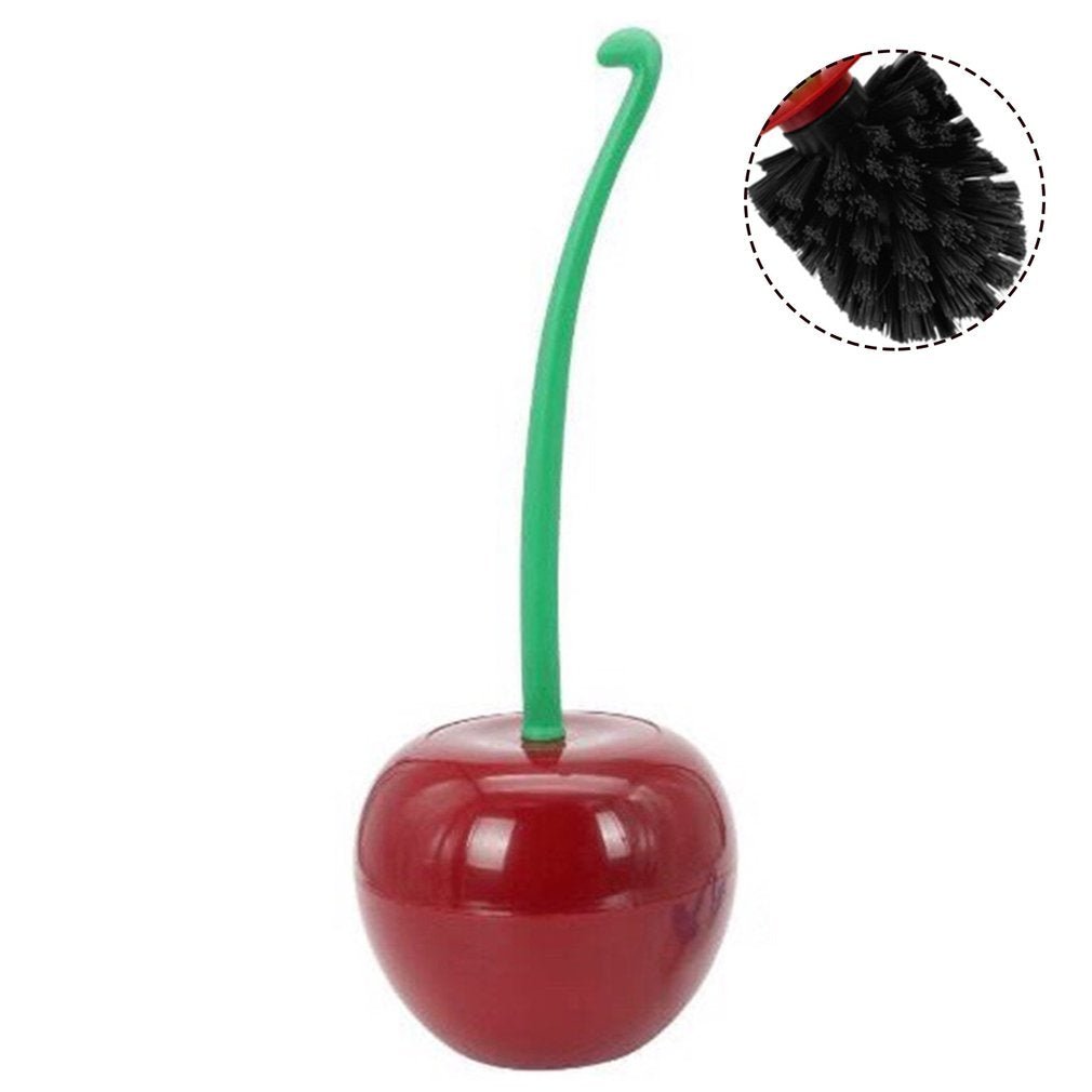 Cherry-Shaped Toilet Brush with Holder - WowStore.live