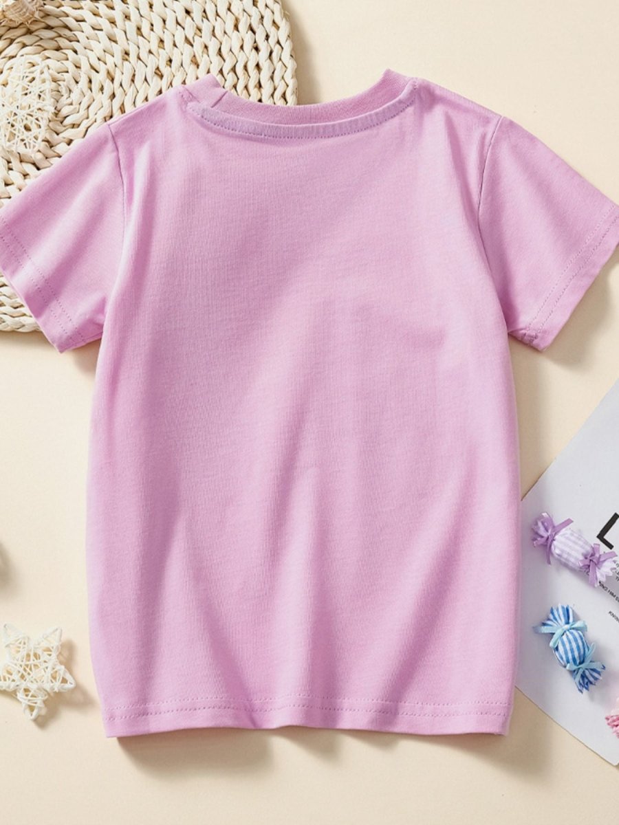 Children's Wild Life Graphic Crew Neck Short Sleeve T-Shirt - Wow Store