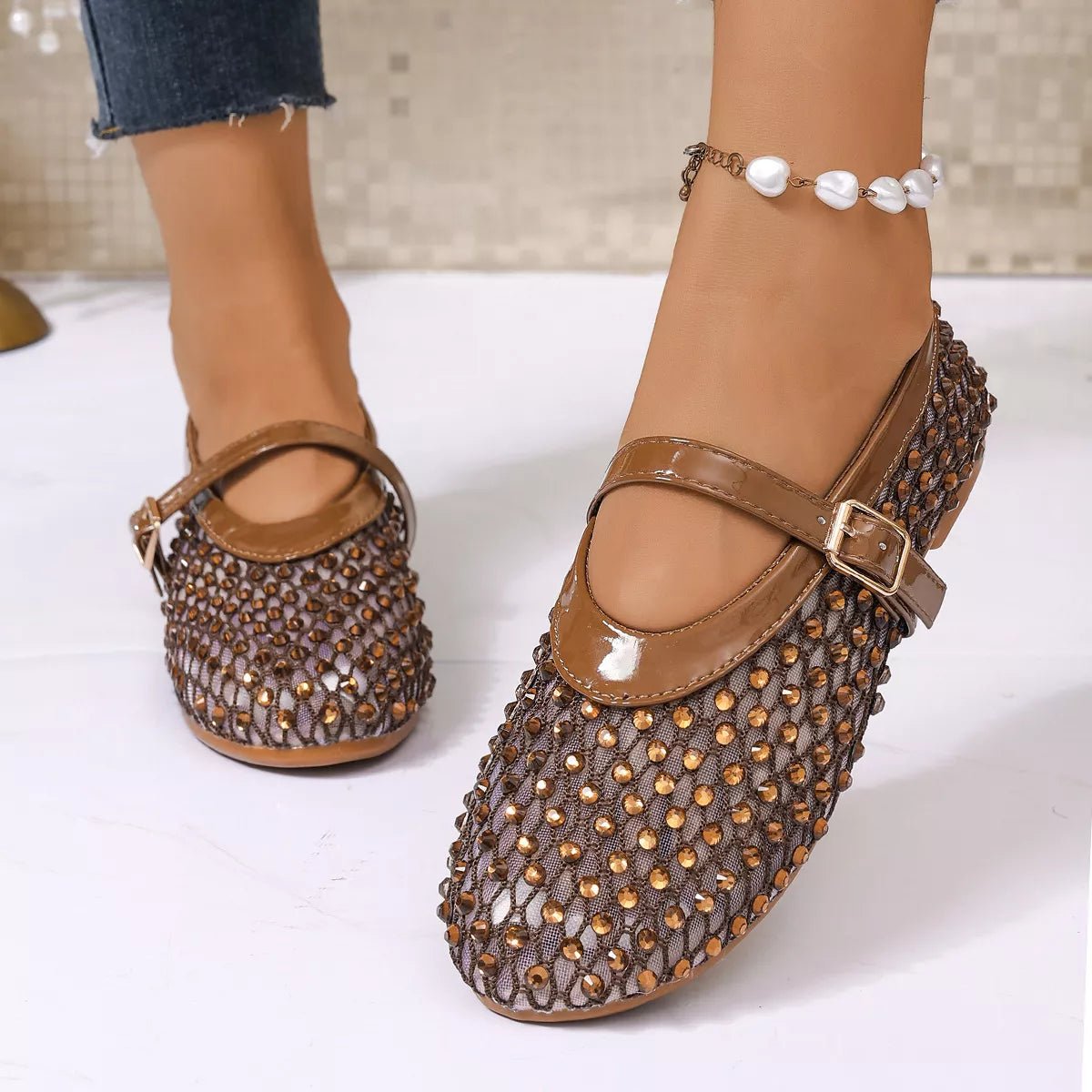 Chroma Creepers Sparkling Mesh Mary Jane Sneakers - WowStore.live