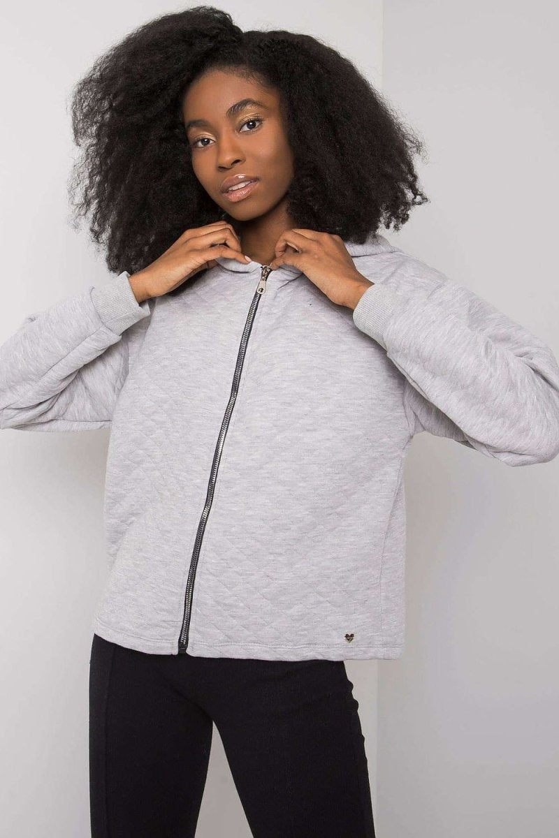 Classic Comfort Crewneck Sweatshirt in heather grey – soft cotton blend unisex top from BFG