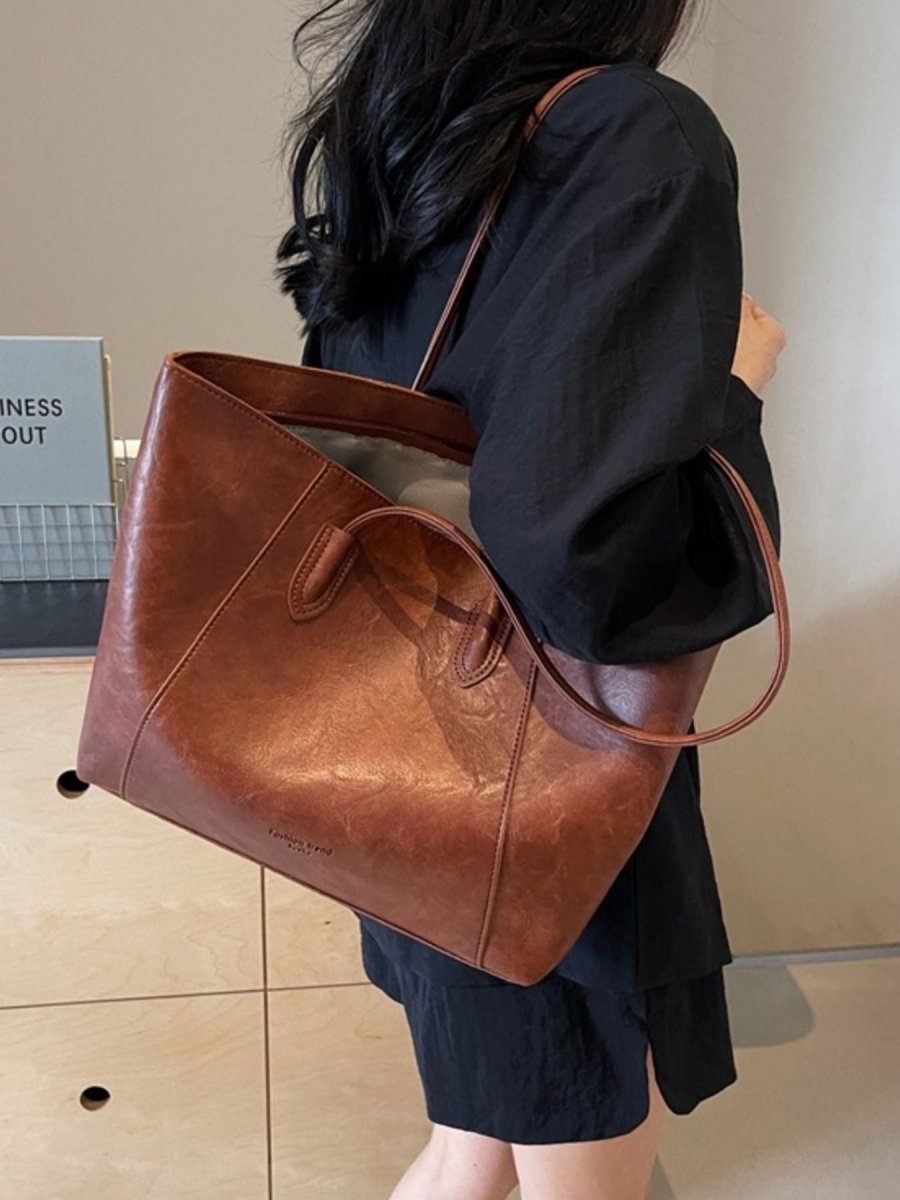 Classic Leather Tote Bag - Wow Store