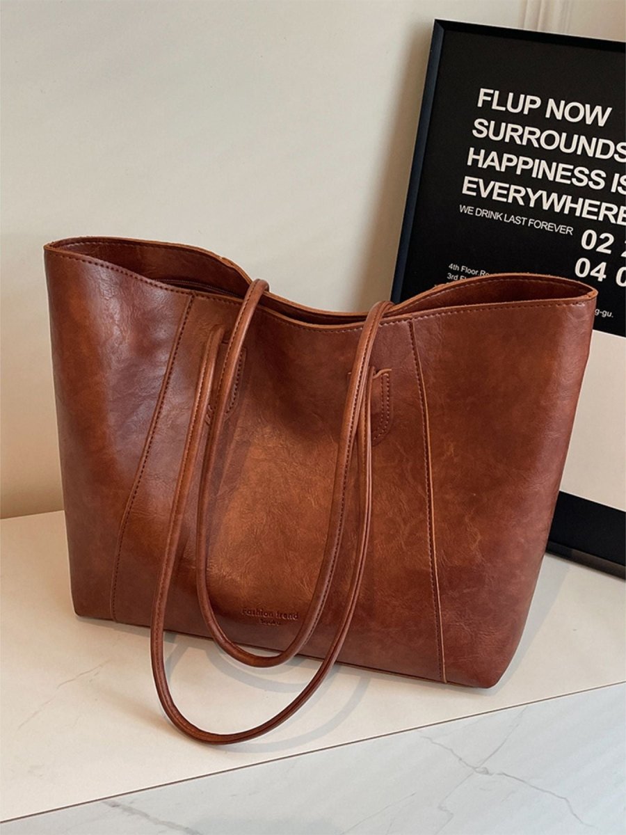 Classic Leather Tote Bag - Wow Store
