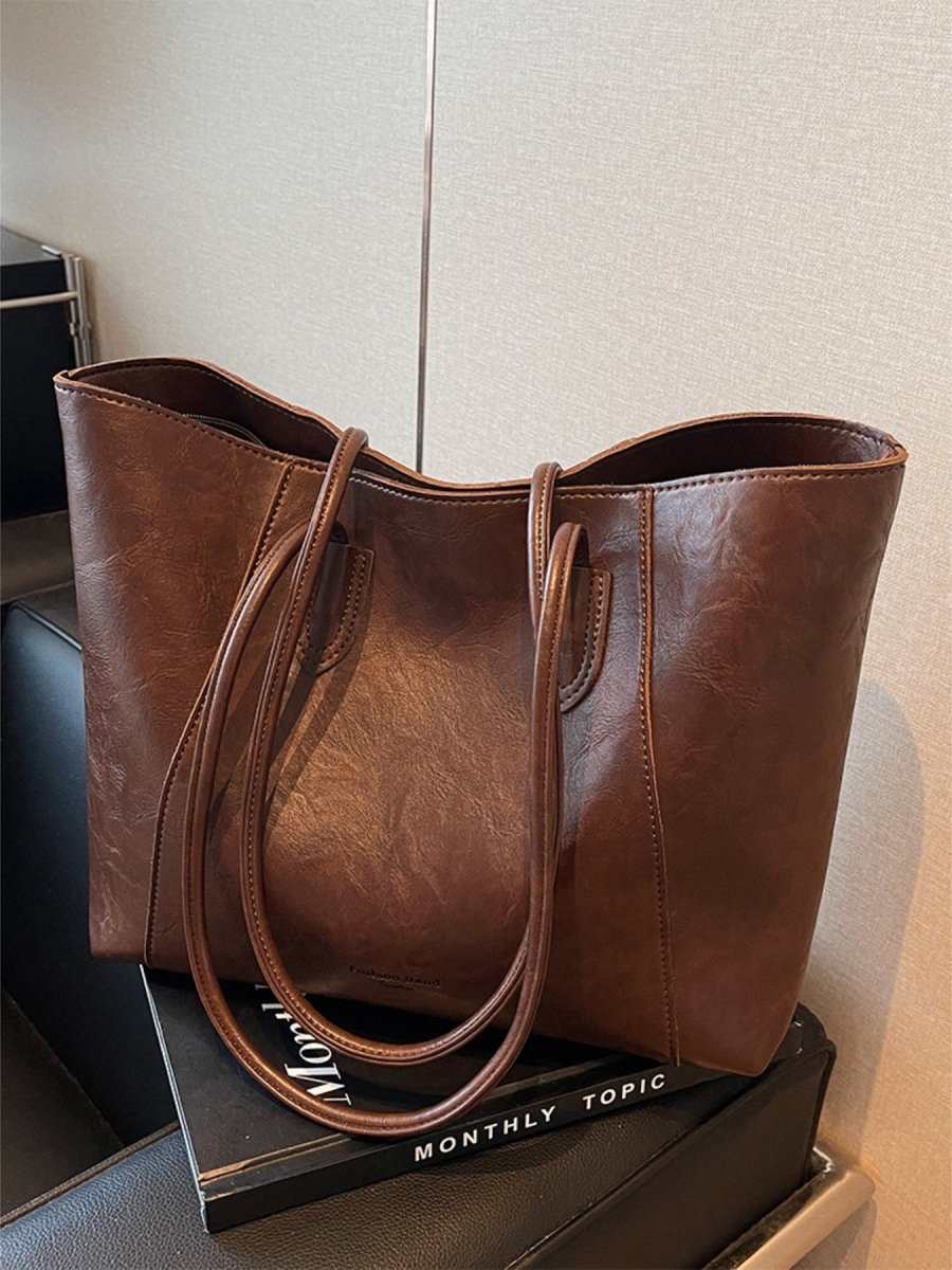 Classic Leather Tote Bag - Wow Store