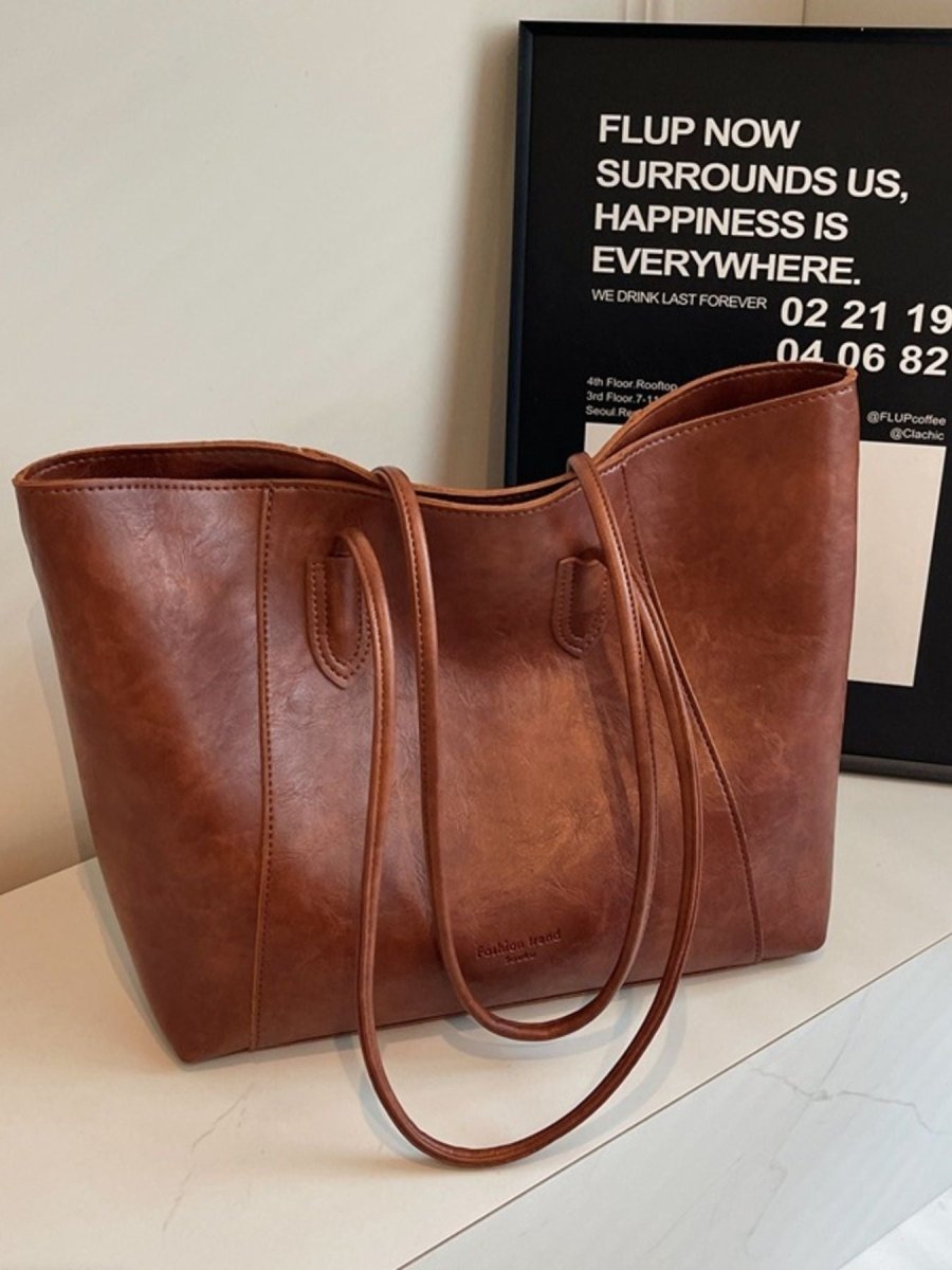 Classic Leather Tote Bag - Wow Store