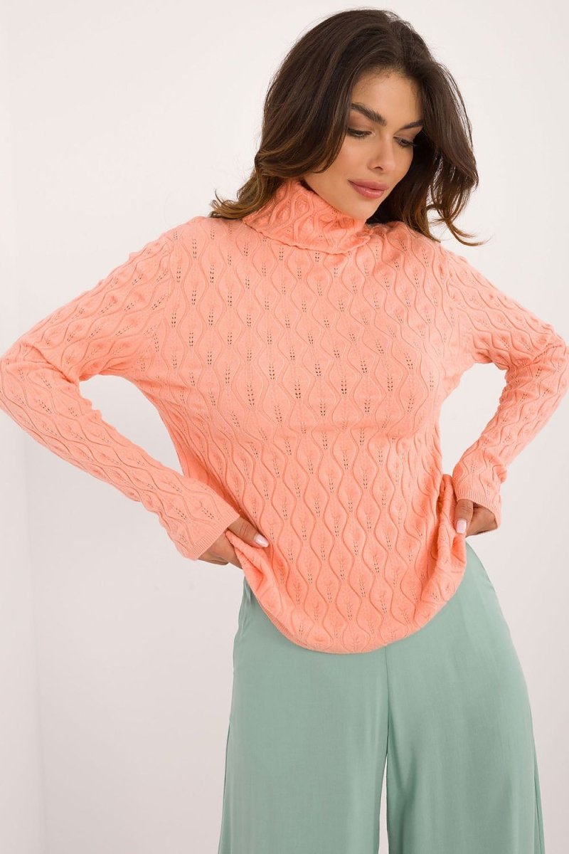 Classic Ribbed Knit Turtleneck Sweater - Model 203188 - Wow Store