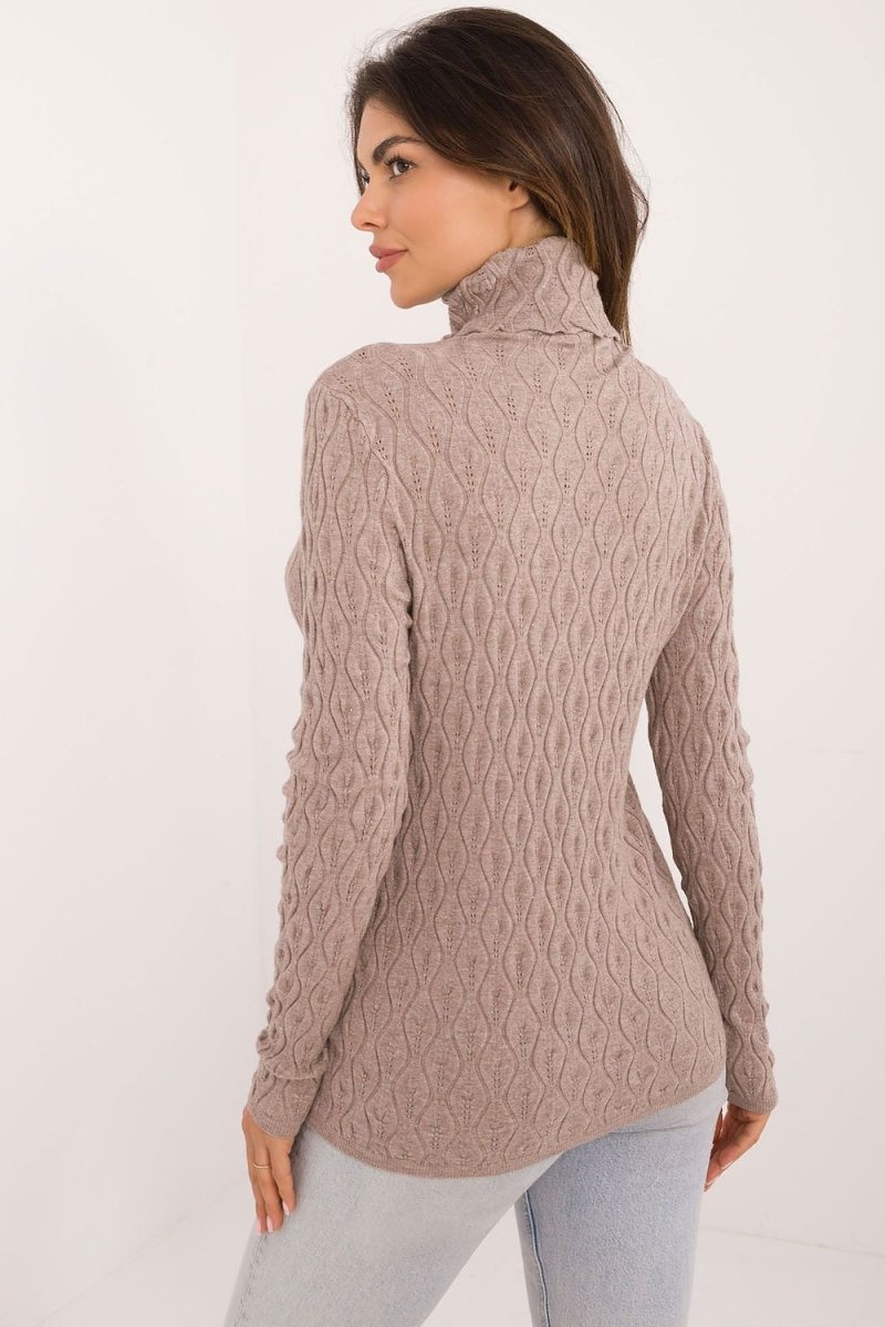 Classic Ribbed Knit Turtleneck Sweater - Model 203188 - Wow Store