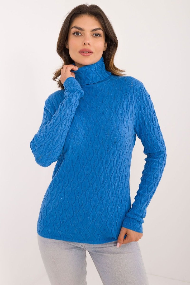 Classic Ribbed Knit Turtleneck Sweater - Model 203188 - Wow Store