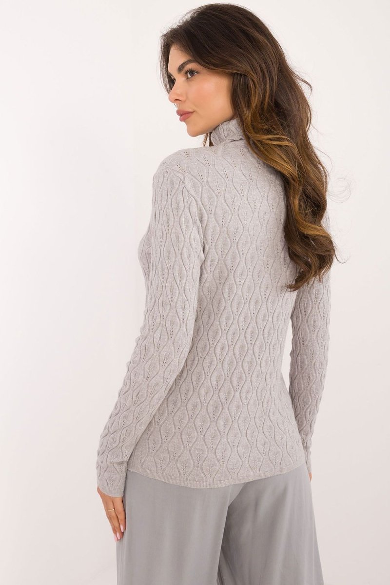 Classic Ribbed Knit Turtleneck Sweater - Model 203188 - Wow Store