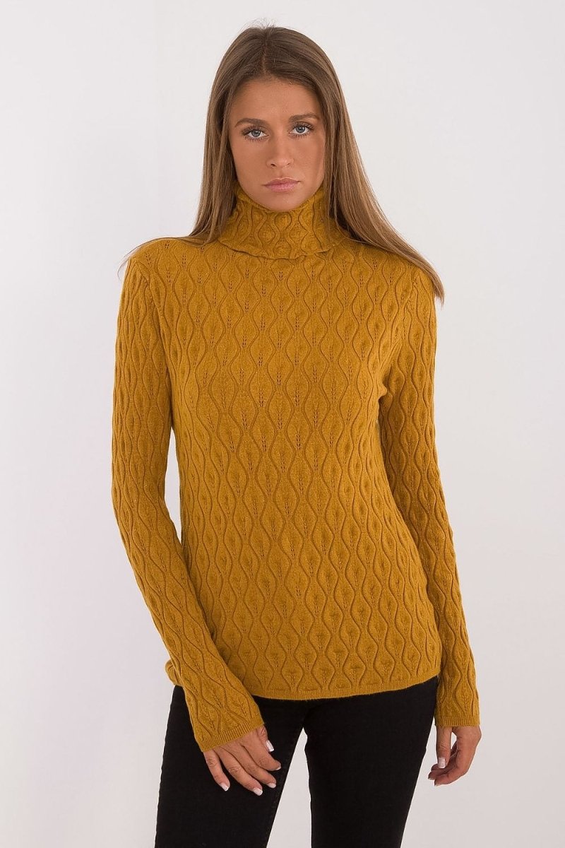 Classic Ribbed Knit Turtleneck Sweater - Model 203188 - Wow Store