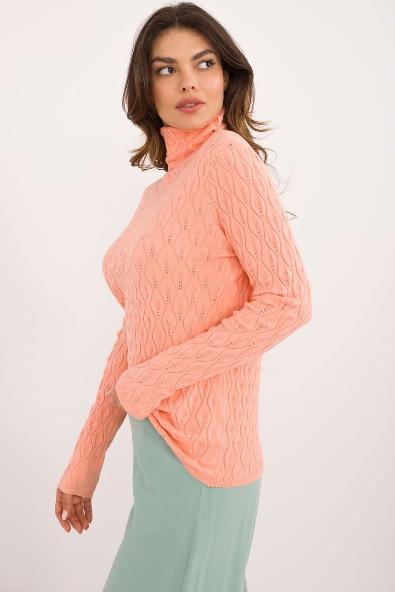 Classic Ribbed Knit Turtleneck Sweater - Model 203188 - Wow Store