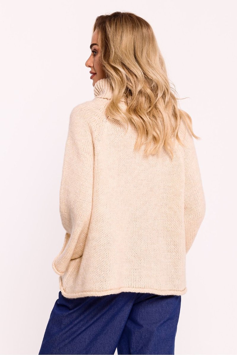 Classic Ribbed Turtleneck Sweater - Soft Knit High Neck Top - Wow Store