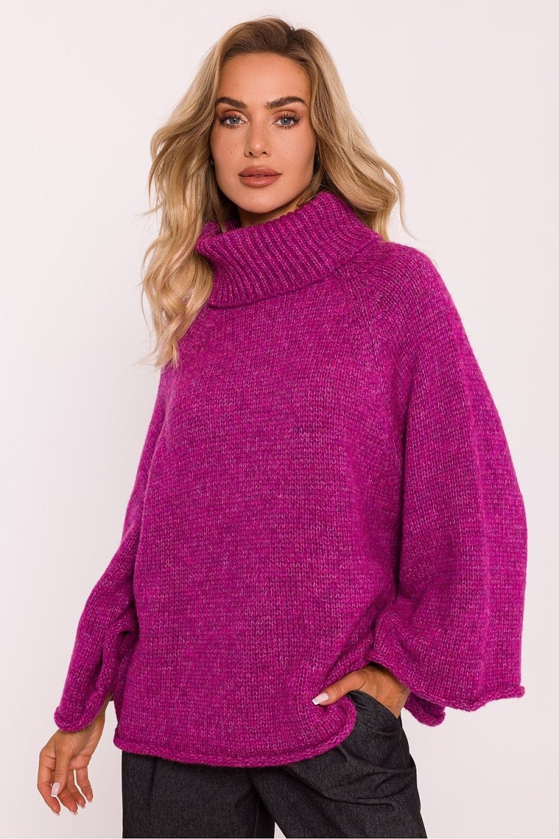 Classic Ribbed Turtleneck Sweater - Soft Knit High Neck Top - Wow Store