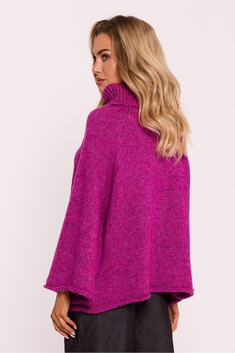 Classic Ribbed Turtleneck Sweater - Soft Knit High Neck Top - Wow Store