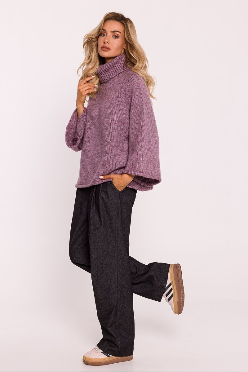 Classic Ribbed Turtleneck Sweater - Soft Knit High Neck Top - Wow Store