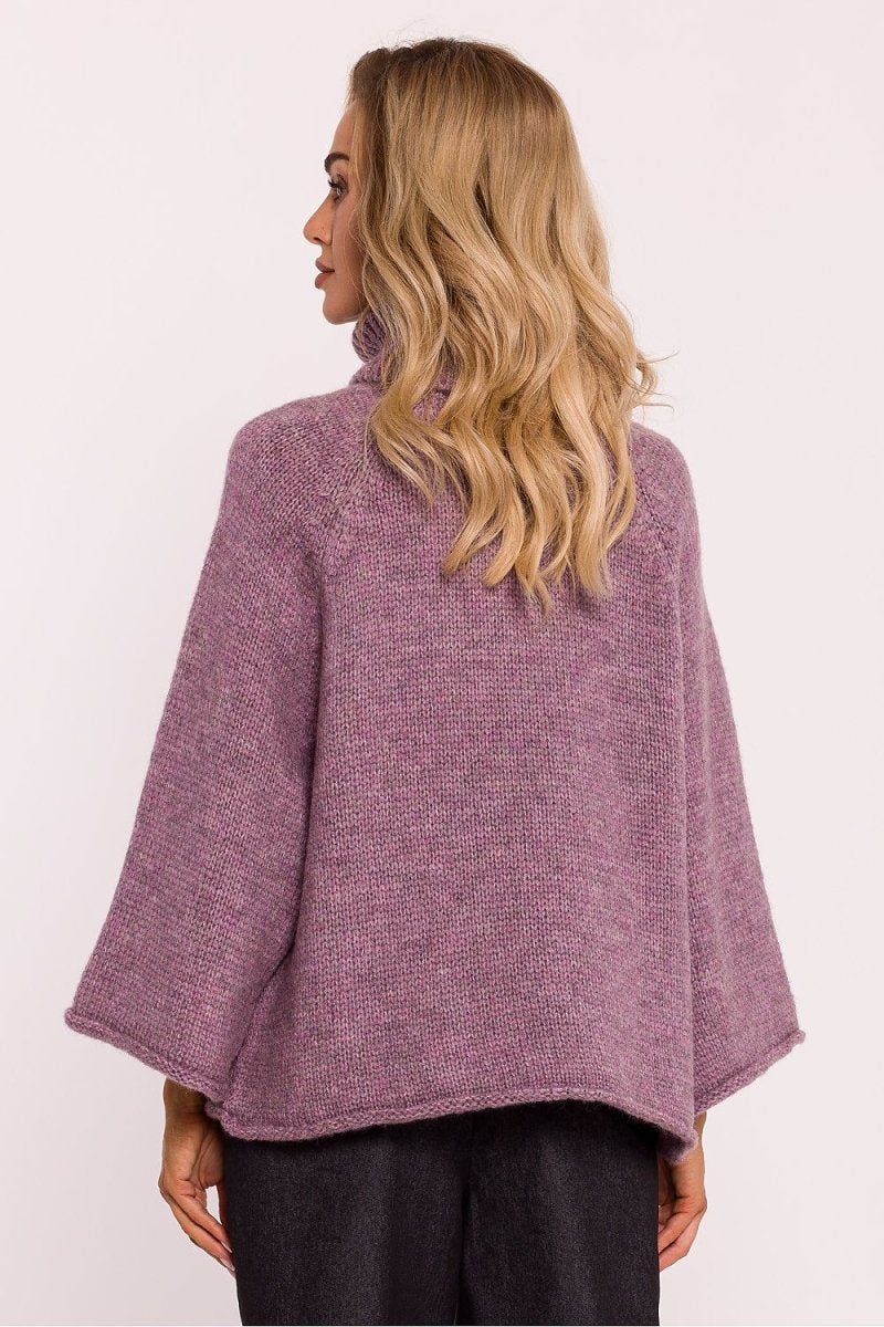 Classic Ribbed Turtleneck Sweater - Soft Knit High Neck Top - Wow Store